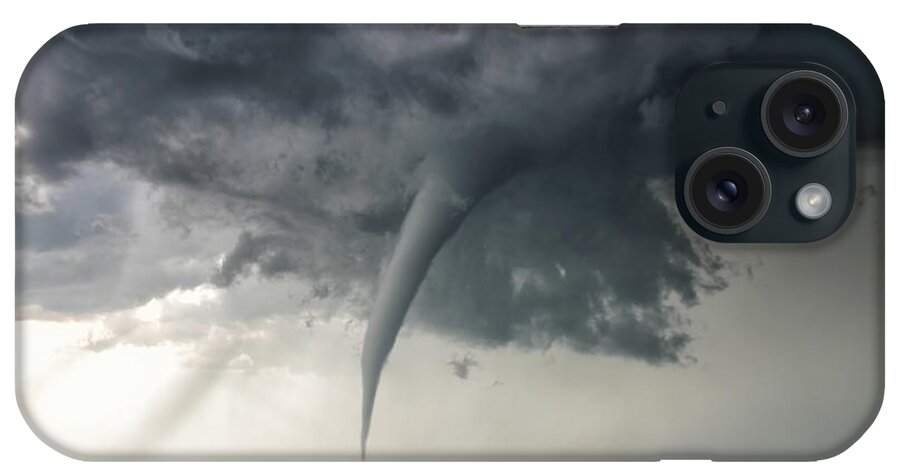 Atmosphere iPhone Case featuring the photograph Needle-like Cone Tornado by Jason Persoff Stormdoctor