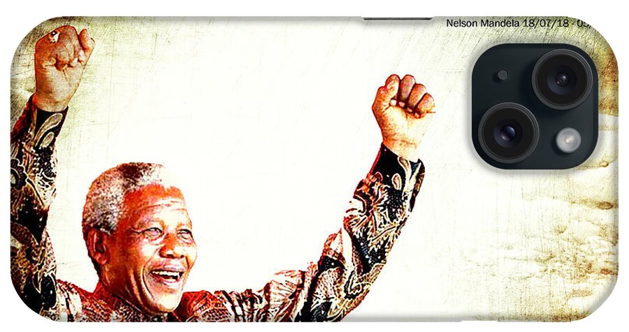 Nelson Mandela iPhone Case featuring the photograph Nelson Mandela by Spikey Mouse Photography