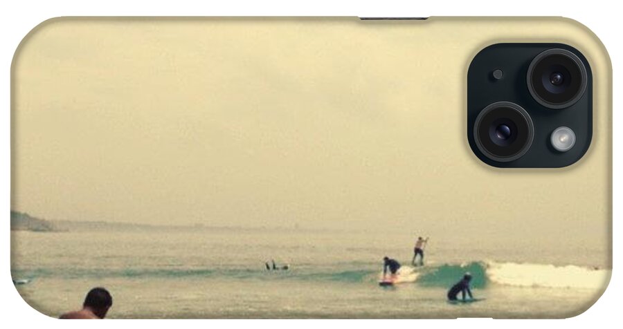  iPhone Case featuring the photograph Nephews And Niece Surfing In Malibu by Robert Roslauski