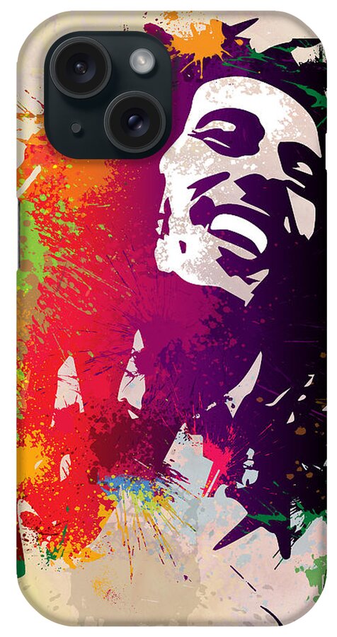 Reggae iPhone Case featuring the painting Nesta Robert by Anthony Mwangi