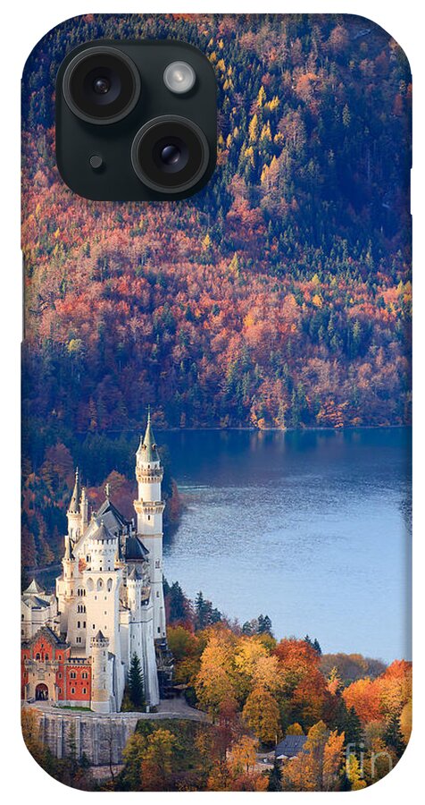 Germany iPhone Case featuring the photograph Neuschwanstein Castle in Autumn Colours by Henk Meijer Photography