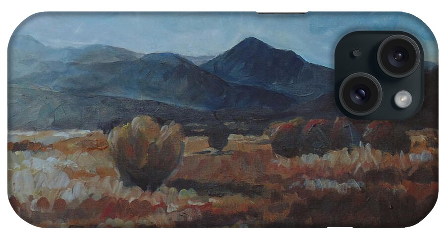 Landscape iPhone Case featuring the painting Nevada Afternoon by Susan Moore