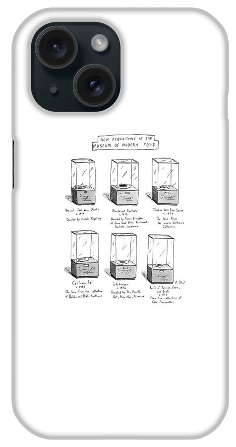 New Acquisitions At The Museum Of Modern Food iPhone Case