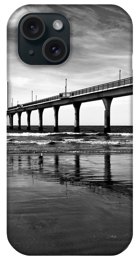 Seascape iPhone Case featuring the photograph New Brighton Pier by Roseanne Jones