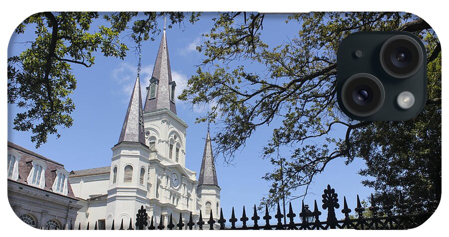 St Louis Cathedral In New Orleans iPhone Case featuring the photograph St Louis cathedral in New Orleans New Orleans 18 by Carlos Diaz