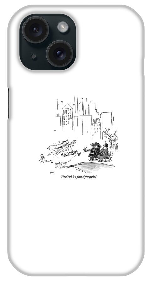 New York Is A Place Of Free Spirits iPhone Case