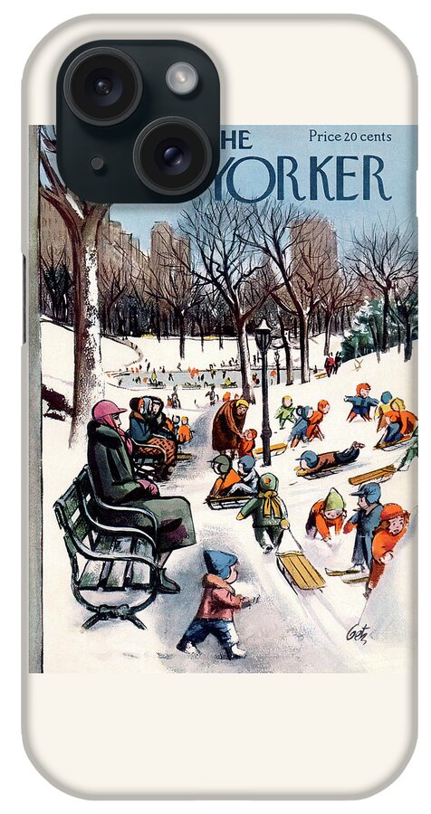 New Yorker February 26th, 1955 iPhone Case