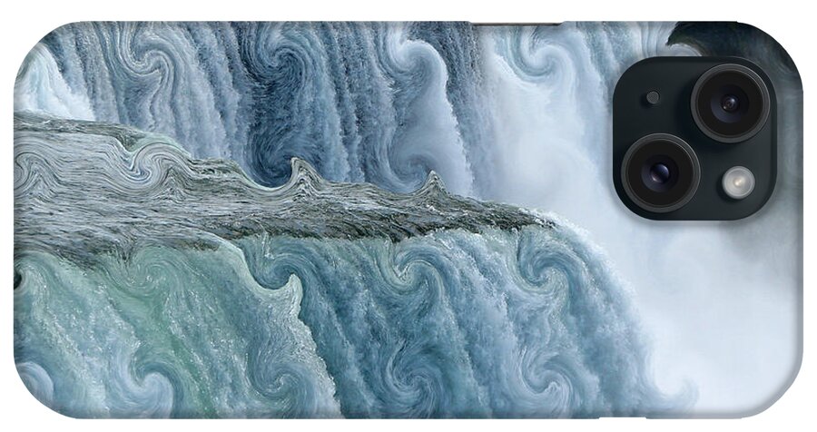 Curlicues iPhone Case featuring the photograph Niagara Falls with Curlicue Effect by Rose Santuci-Sofranko