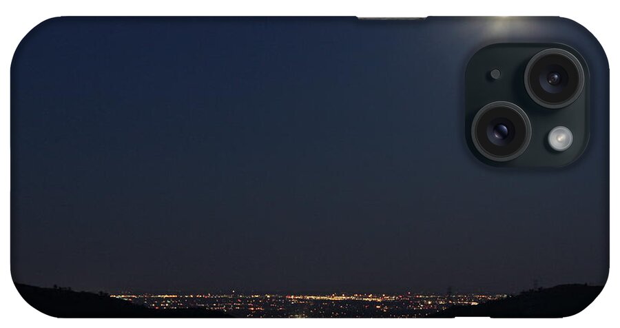 Landscape iPhone Case featuring the photograph Night Lights by Bill Wiebesiek