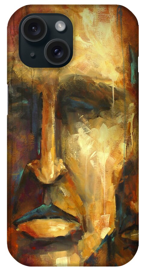 Portrait iPhone Case featuring the painting 'no Choice' by Michael Lang