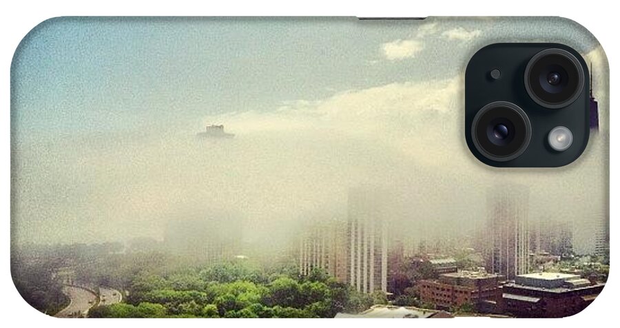 Fog iPhone Case featuring the photograph No Lake Today #fog by Jennifer Gaida