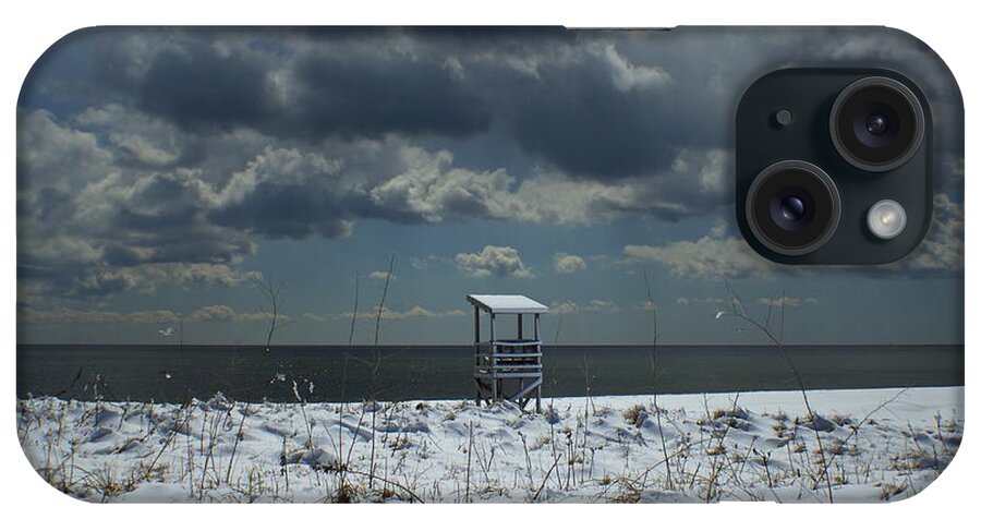 Lifeguard Stand iPhone Case featuring the photograph No Lifeguard on Duty by Amazing Jules