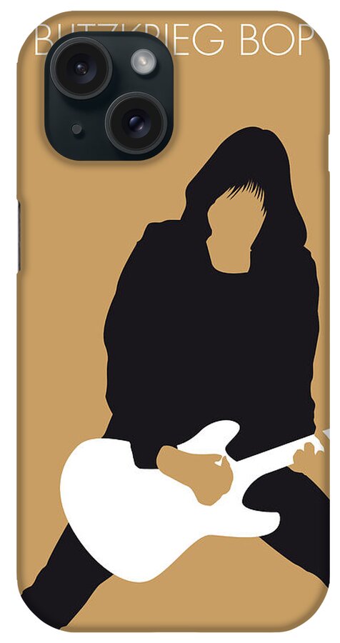 Ramones iPhone Case featuring the digital art No020 MY RAMONES Minimal Music poster by Chungkong Art