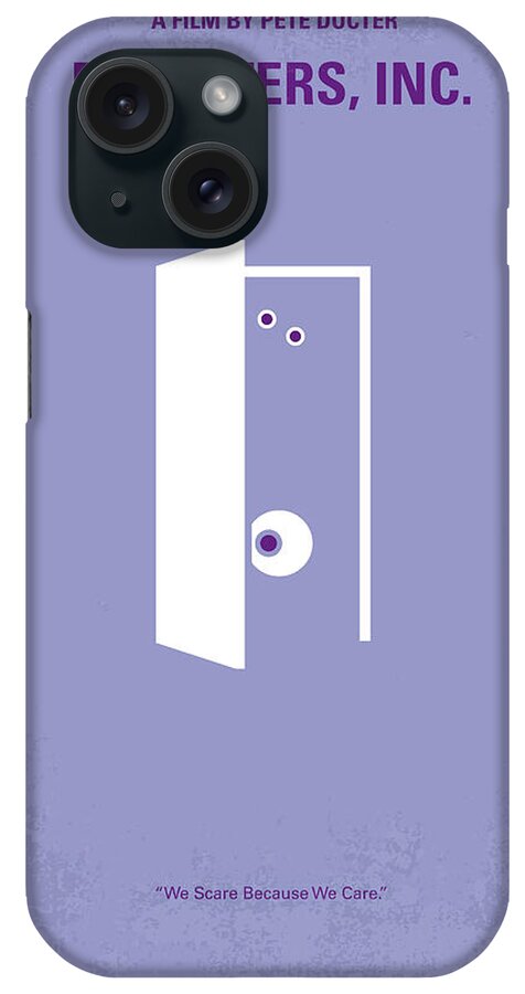 Monster iPhone Case featuring the digital art No161 My Monster Inc minimal movie poster by Chungkong Art