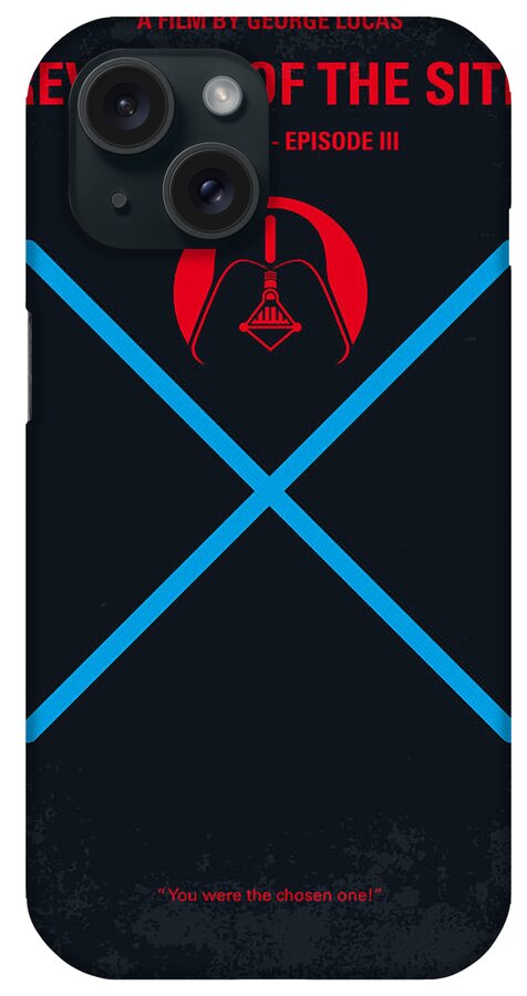 Revenge Of The Sith iPhone Case featuring the digital art No225 My STAR WARS Episode III REVENGE OF THE SITH minimal movie poster by Chungkong Art