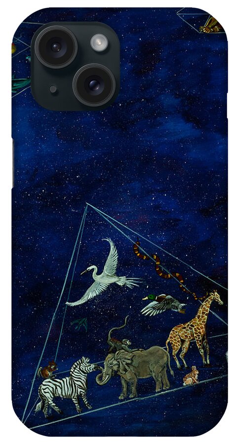 Susan Culver Fine Art Prints iPhone Case featuring the painting Noah's Last Voyage by Susan Culver