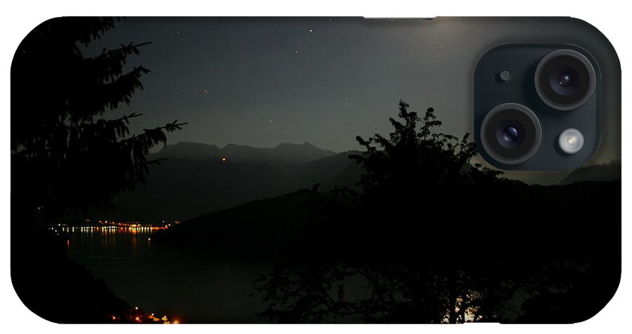 Moon iPhone Case featuring the photograph Nocturne in Switzerland by Jenny Setchell
