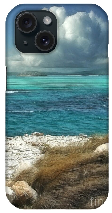 Antigua iPhone Case featuring the painting Nonsuch Bay Antigua by John Edwards