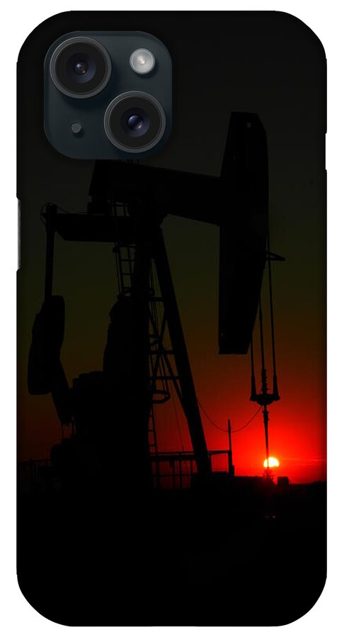 Oil. Gas iPhone Case featuring the photograph North Dakota Oil by Jeff Swan