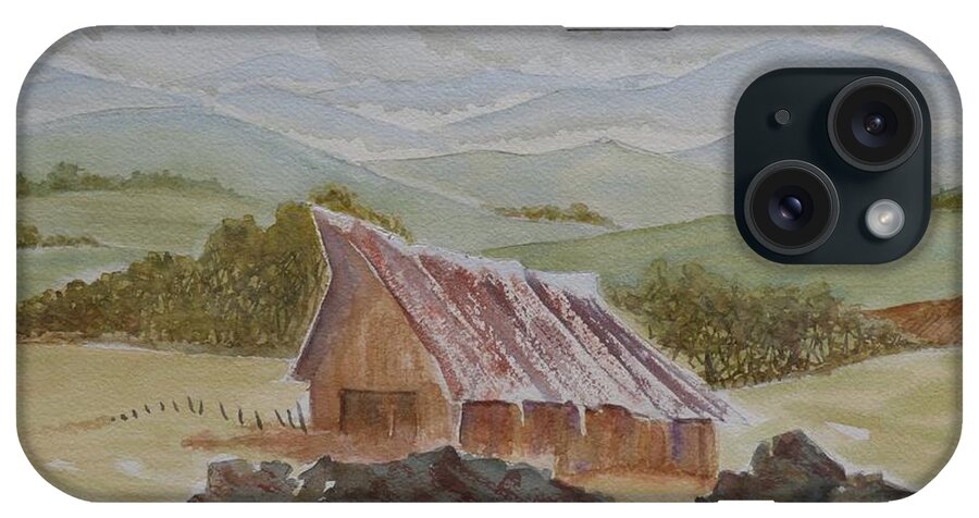 Winnemucca iPhone Case featuring the painting North of Winnemucca by Joel Deutsch