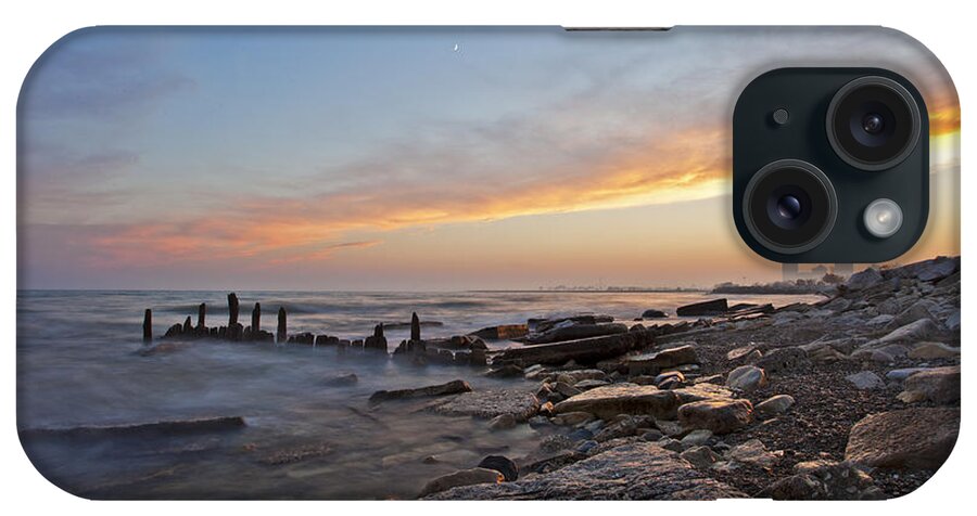 Www.cjschmit.com iPhone Case featuring the photograph North Point Sunset by CJ Schmit