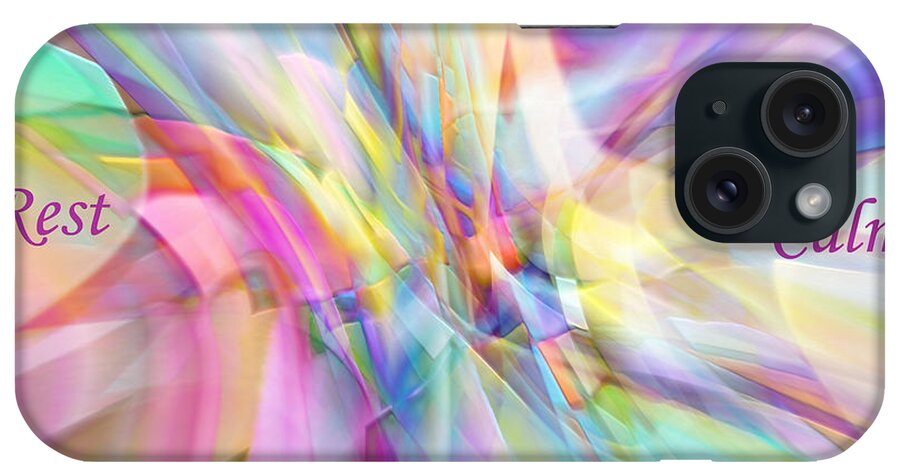 Abstract iPhone Case featuring the digital art North South East West by Margie Chapman