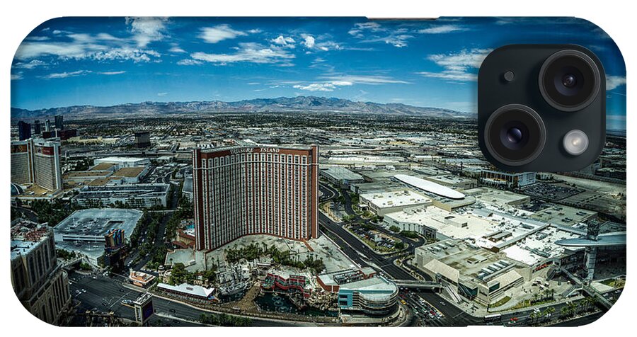 The Strip iPhone Case featuring the photograph North Vegas Strip by Chris Bordeleau