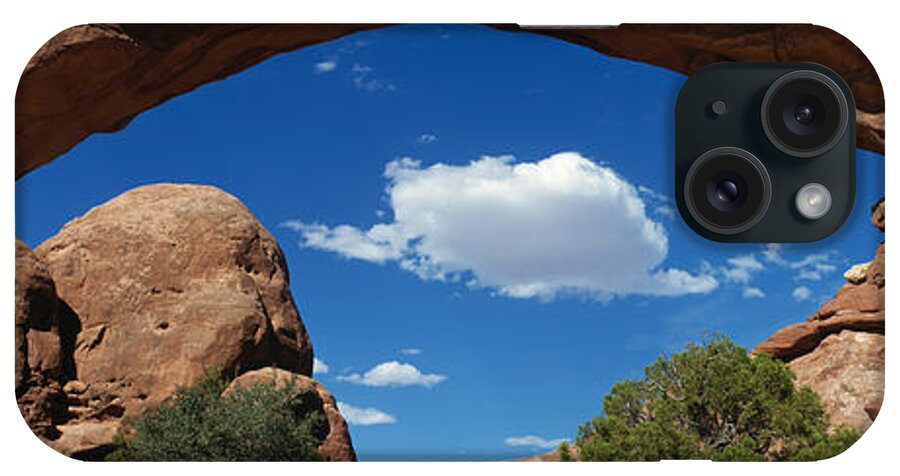 Photography iPhone Case featuring the photograph North Window, Arches National Park by Panoramic Images