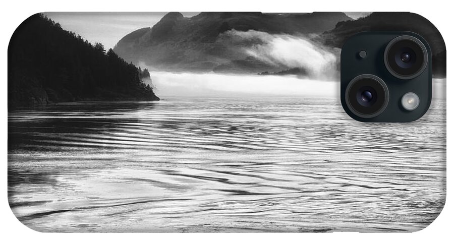 Black And White Photo Water iPhone Case featuring the photograph Inside Passage Mist by Kate McKenna
