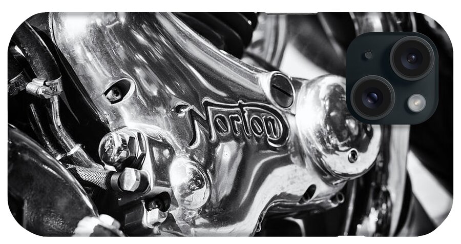 Norton iPhone Case featuring the photograph Norton Engine Casing by Tim Gainey
