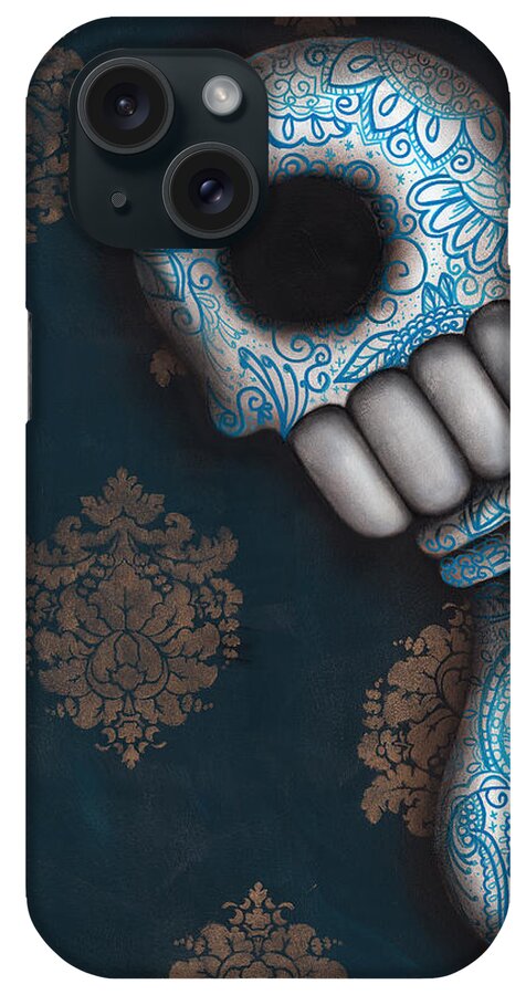 Day Of The Dead iPhone Case featuring the painting Nostalgia by Abril Andrade