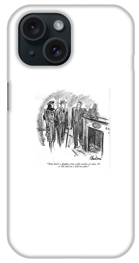 Now Here's A Fireplace That Really Works - iPhone Case