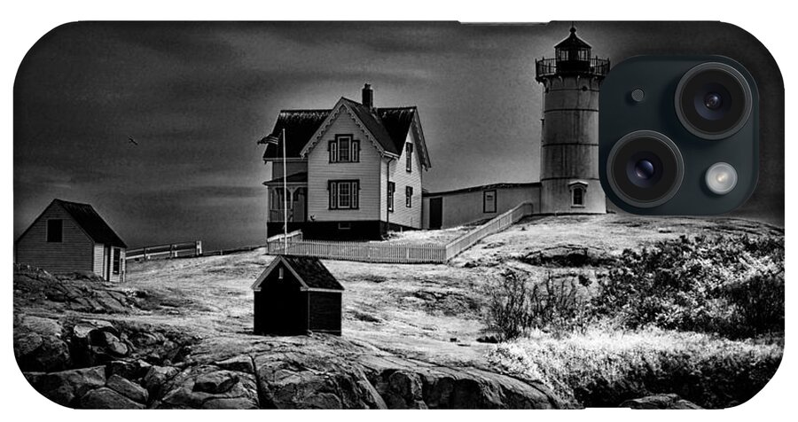 Nubble iPhone Case featuring the photograph Nubble Night by Tricia Marchlik