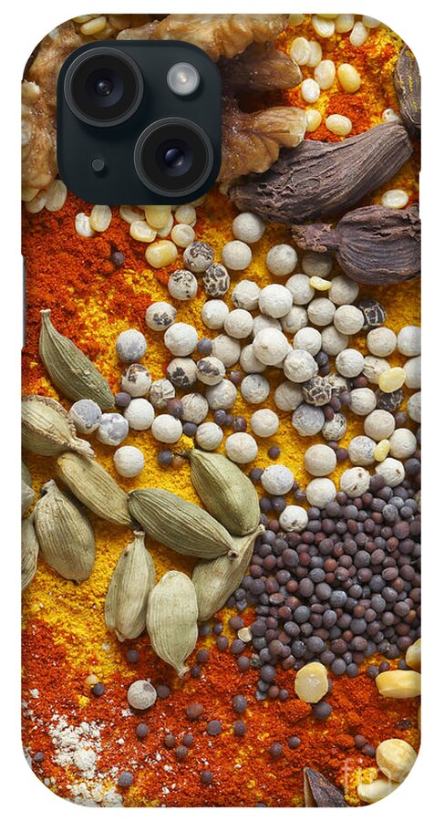 Spice iPhone Case featuring the photograph Nuts pulses and spices by Paul Cowan