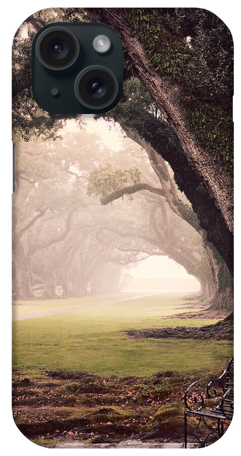 Oaks iPhone Case featuring the photograph Oak Alley by Maria Robinson