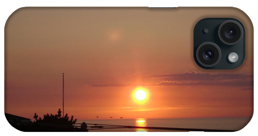 Sunset iPhone Case featuring the photograph OBX Sunset by Chris Montcalmo