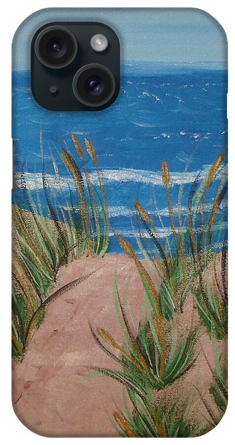 Ocean iPhone Case featuring the painting Ocean Breeze by Angie Butler