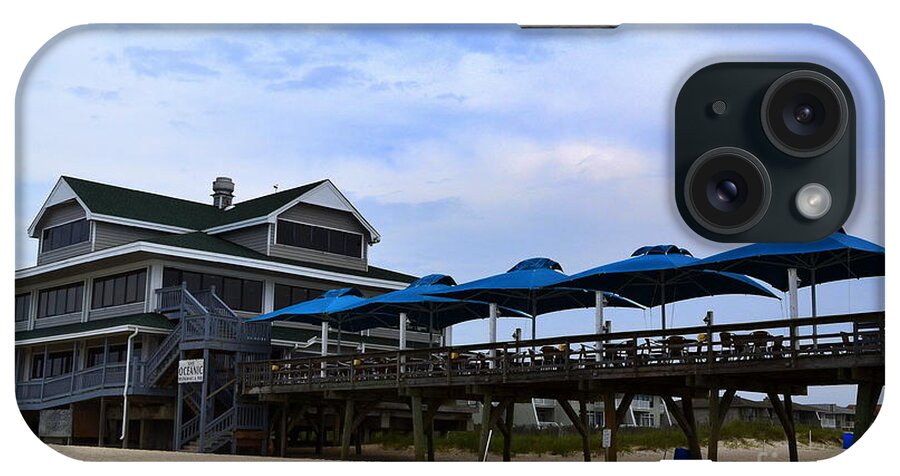 Oceanic Pier iPhone Case featuring the photograph Ocean Pier and Restaurant by Amy Lucid
