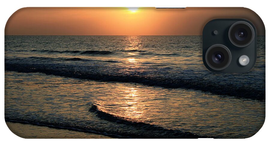 Sunset iPhone Case featuring the photograph Ocean Sunrise over Myrtle Beach by Scott Wood