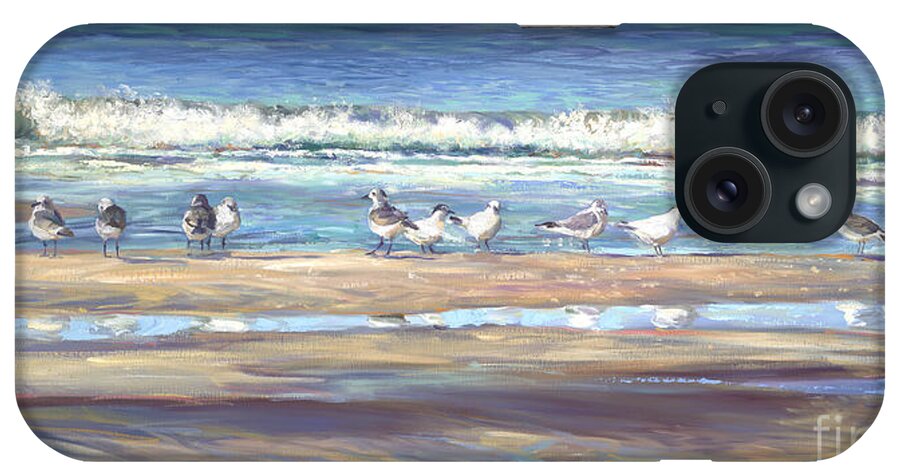 Seabirds iPhone Case featuring the painting Morning Revellie by Laurie Snow Hein