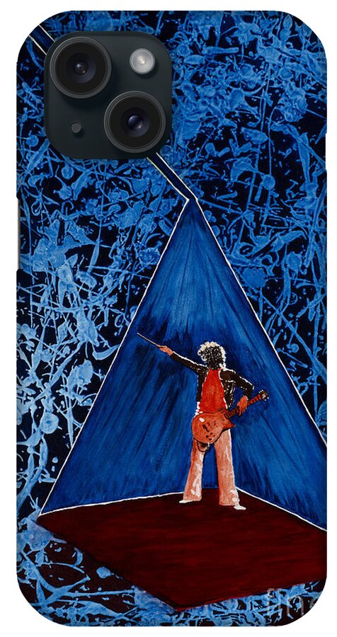 Led Zeppelin iPhone Case featuring the painting Oh Jimmy by Stuart Engel