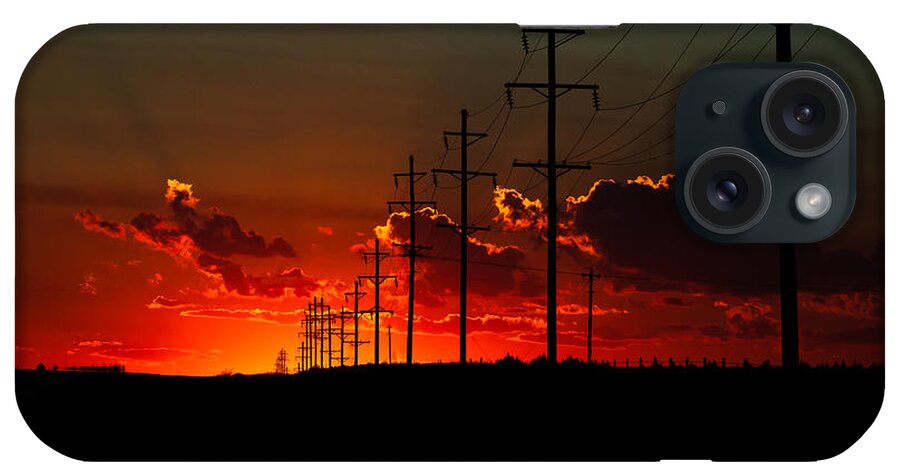 Sunset iPhone Case featuring the photograph Oklahoma Panhandle Sunset by Glenn Fillmore