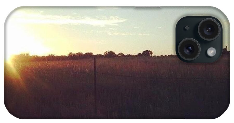  iPhone Case featuring the photograph Oklahoma Sunset by Amanda Burnes-muller