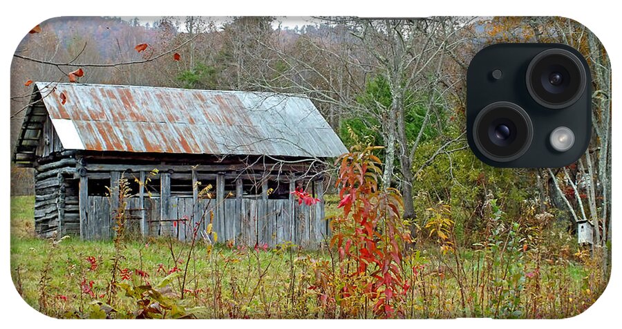 Duane Mccullough iPhone Case featuring the photograph Old Barn and Bird House by Duane McCullough