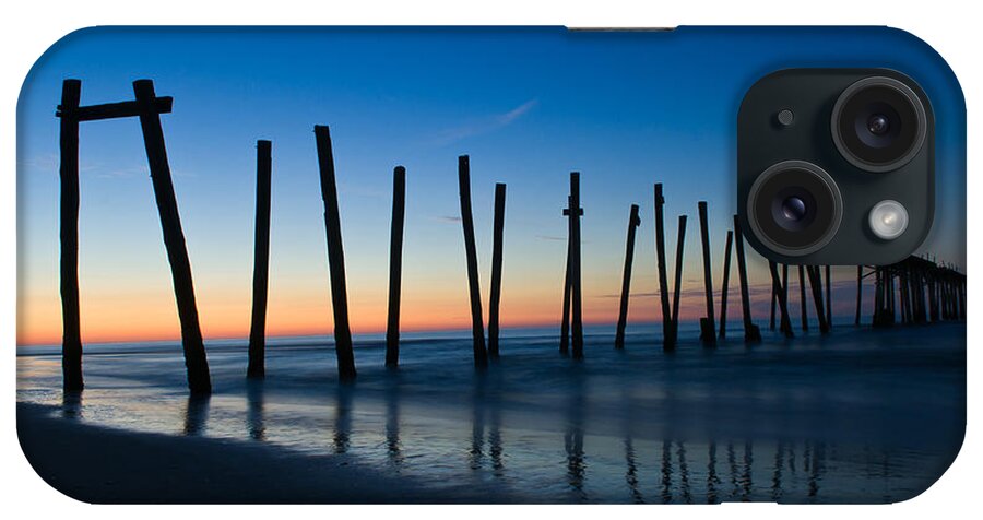 New Jersey iPhone Case featuring the photograph Old Broken 59th Street Pier by Louis Dallara
