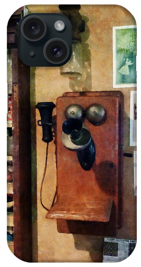 Telephone iPhone Case featuring the photograph Old-Fashioned Telephone by Susan Savad