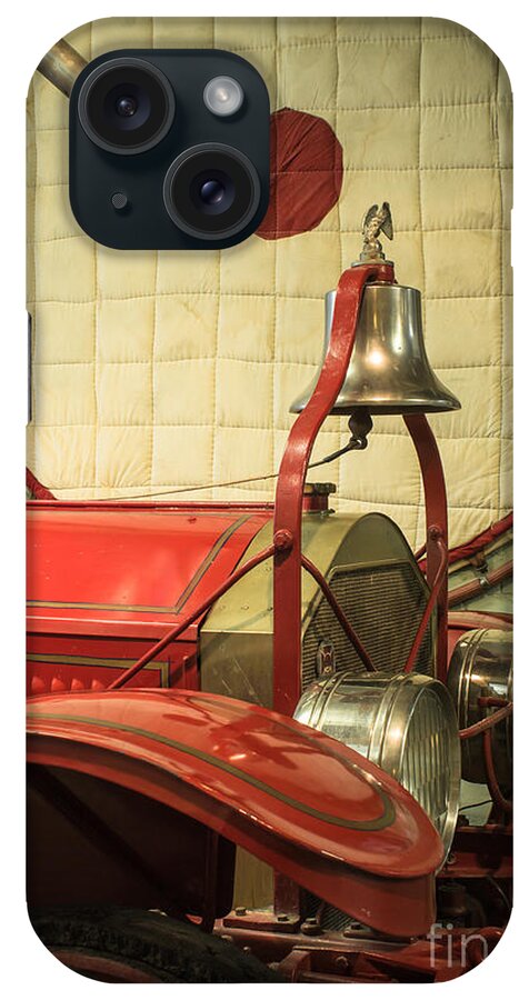 Fire iPhone Case featuring the photograph Old Fire Truck Engine Safety Net by Imagery by Charly