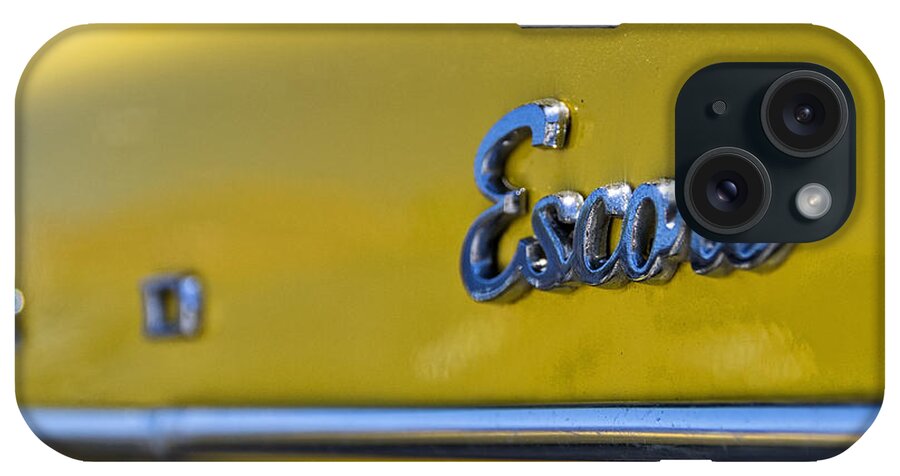 American iPhone Case featuring the photograph Old Ford Escort Symbol by Paulo Goncalves
