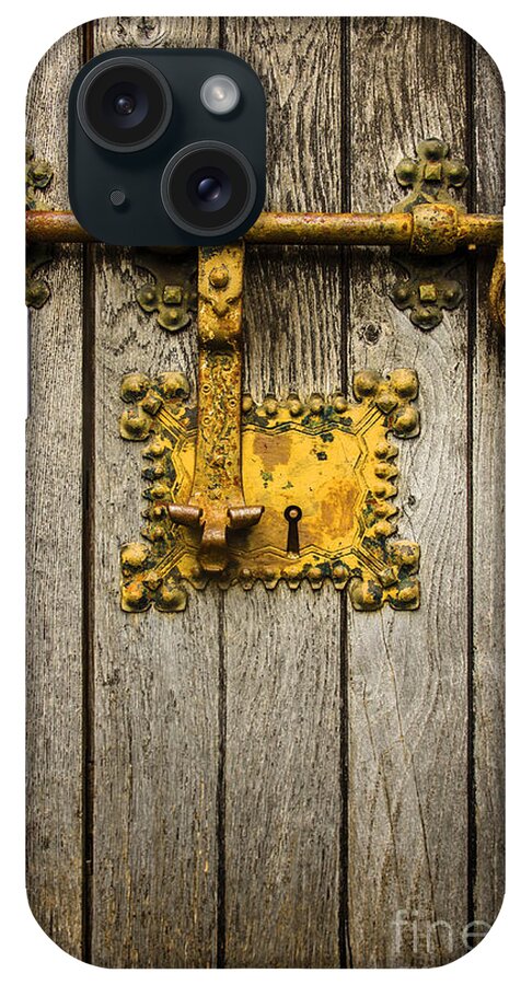Latch iPhone Case featuring the photograph Old Latch by Carlos Caetano