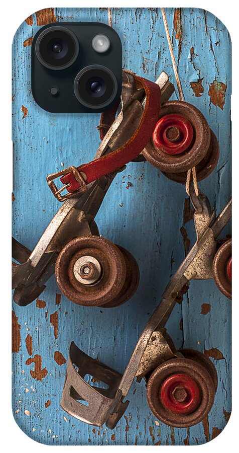 Old Roller Skates iPhone Case featuring the photograph Old roller skates by Garry Gay